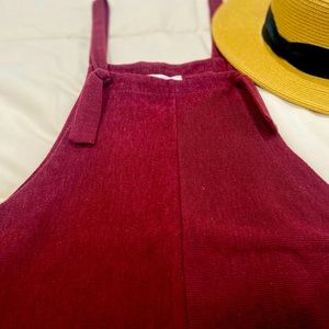 Burgundy Romper
